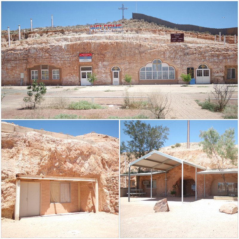 Entrances to some of Coober Pedy's buildings! 