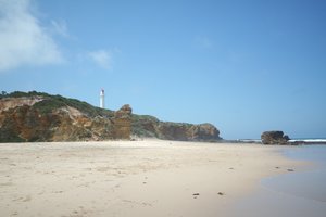One of the many beaches along the roadside