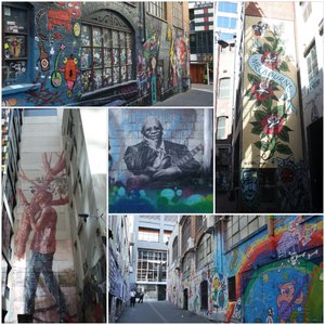 Some of the street art around ACDC and Hozier lanes, Melbourne