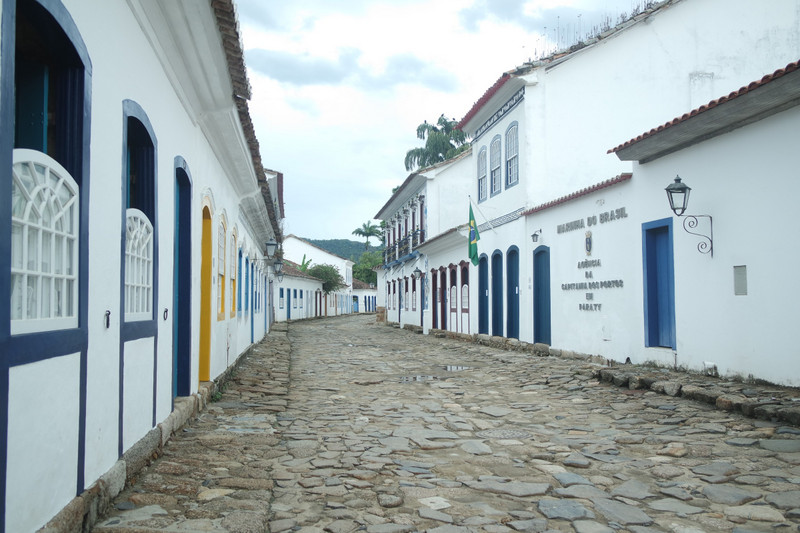 The cobbled streets of Paraty