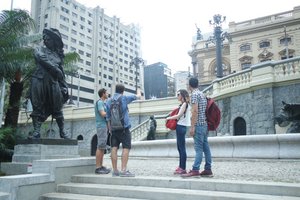 Participating in a Walking Tour around Sao Paulo 