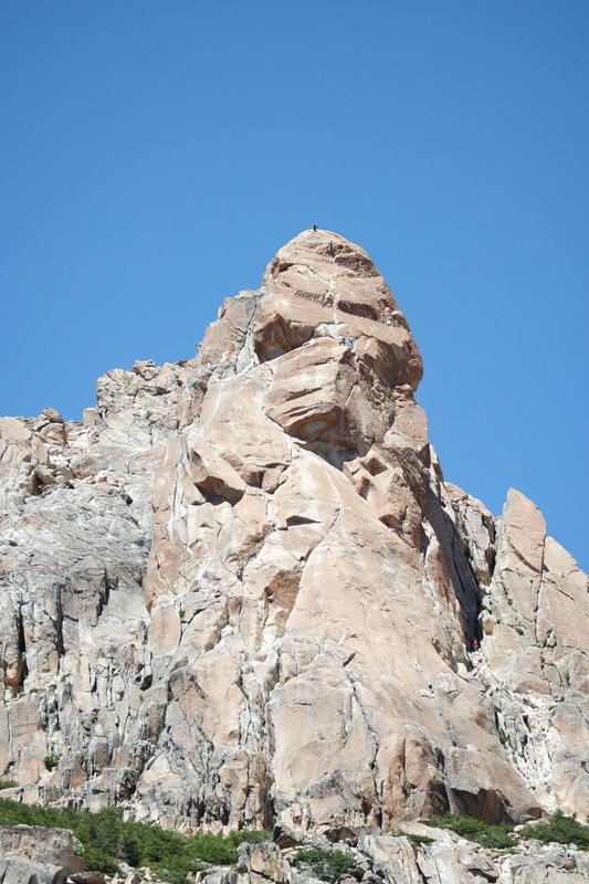 Look close and you will see the lunatics rock climbing!
