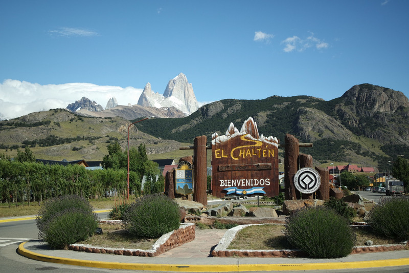 Mount Fitz Roy providing a breathtaking backdrop to the town of El Chalten