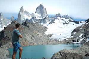 The last km of the Fitz Roy hike was a steep incline but it made the views all the more sweeter