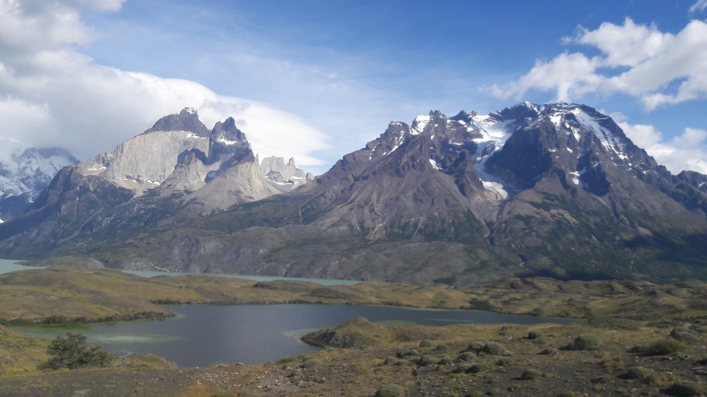 On one of the rare occasions when the sun shone in the National Park ...