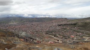 The city of Potosi from Cerro Rico