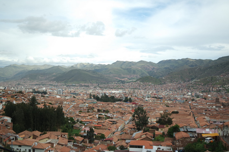 A birdseye view of Cusco