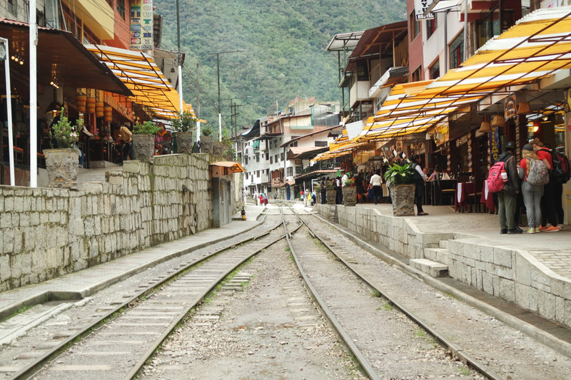 The nearby town of Aguas Calientes. 
