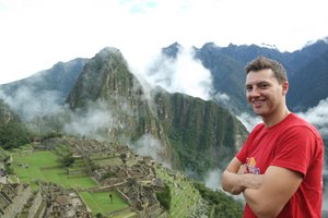 Donal enjoying the views of Machu Picchu