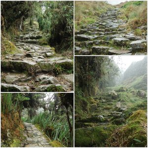 Parts of the original Inca Trail 