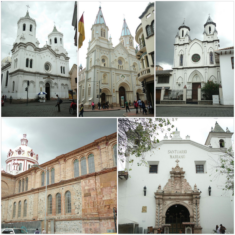 5 of the 52 churches in Cuenca 