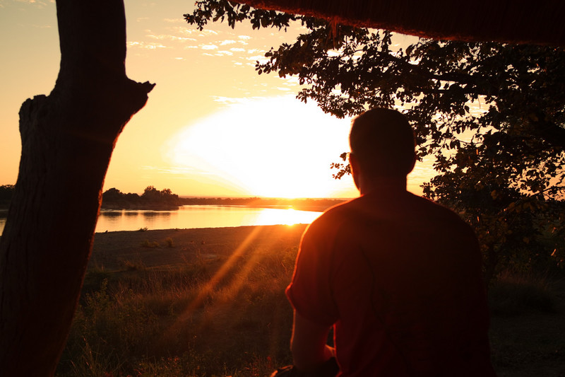 Sunset at the Luangwa River 