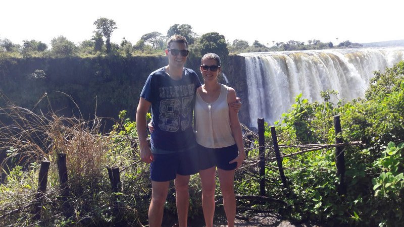 Loving the views at the Victoria Falls