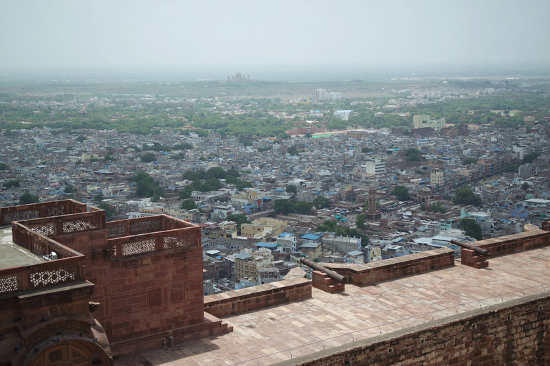 A view of the Blue City from Mehrangarh Fort, Jodhpur 