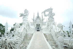 Entrance to White Temple, Chiang Rai 