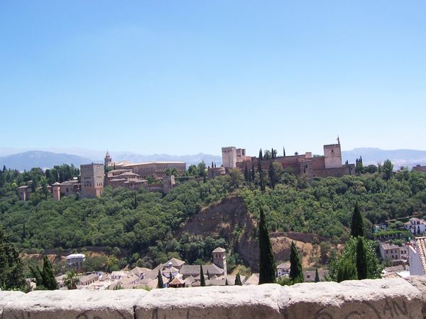 View of the Alhambra from the Arab Quarter