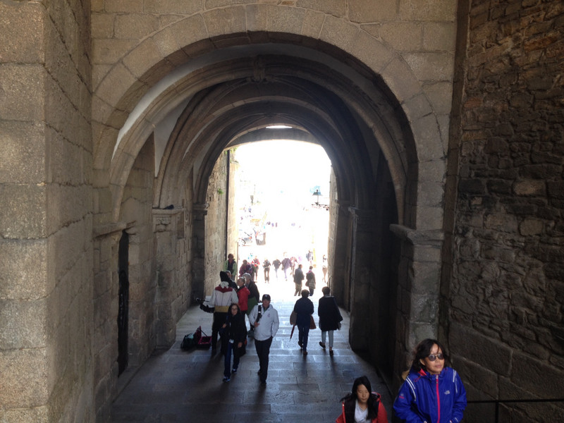 Approach to Santiago Cathedral