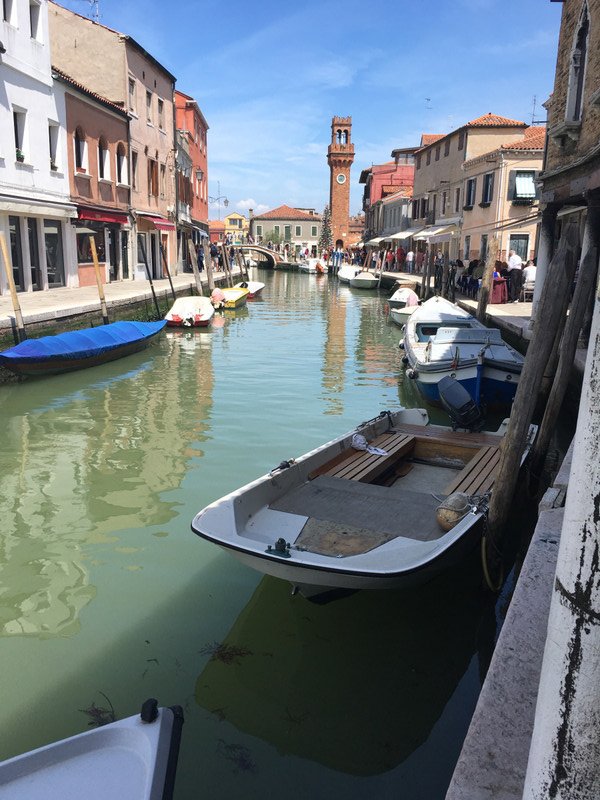Murano is lined with canals too