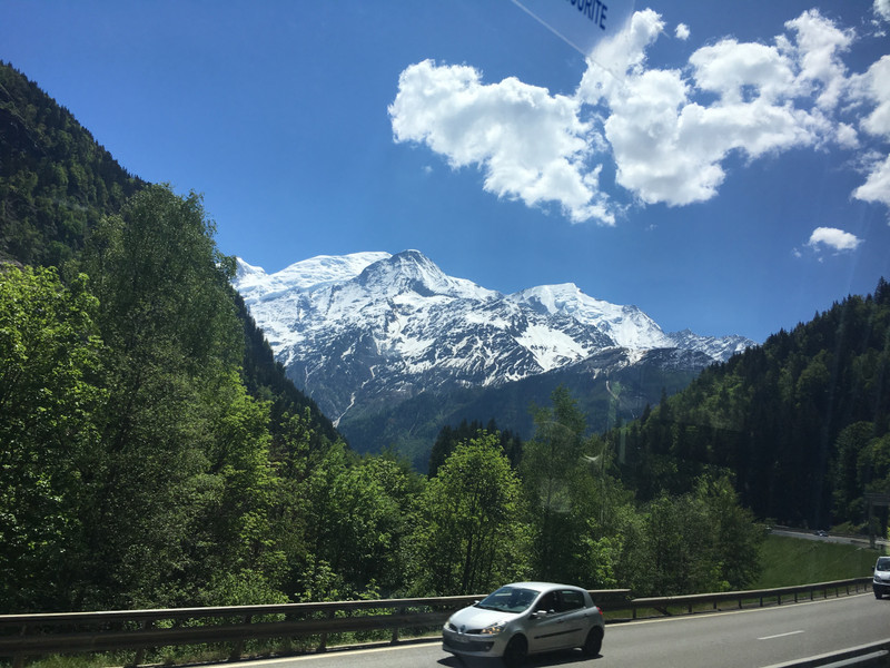 On the road to Chamonix