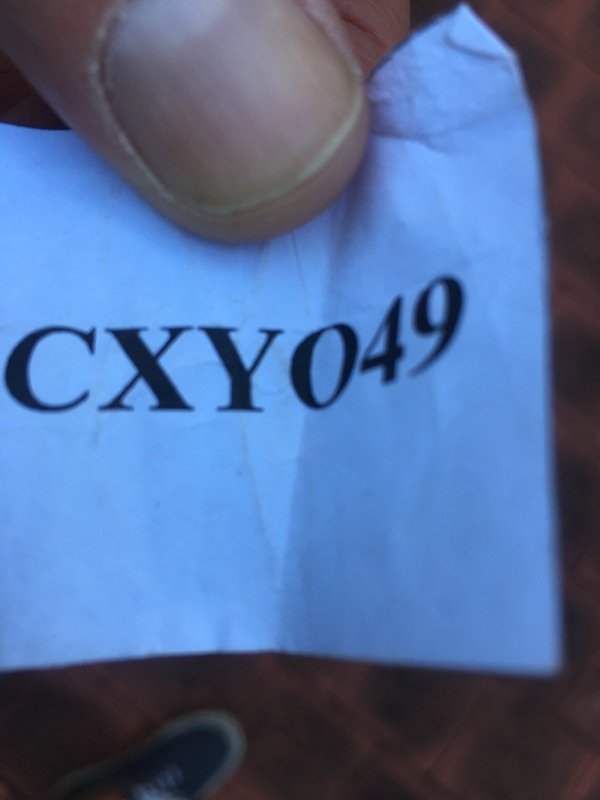 The code for the carpark at the hotel