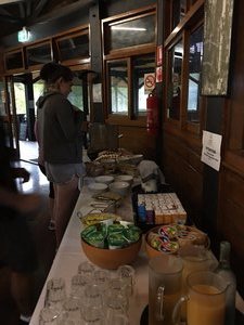 Continental Buffet Breakfast at Fraser Island Retreat