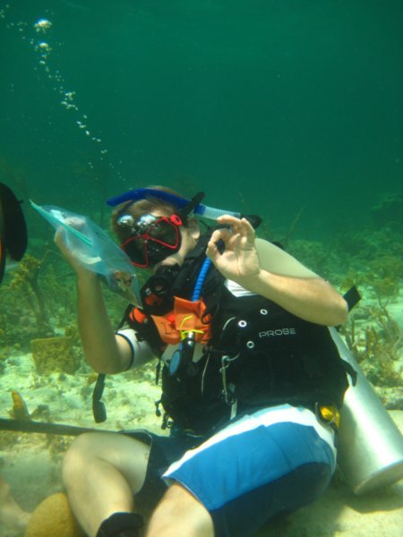 Me working underwater