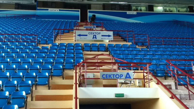 Venue seating for the meet