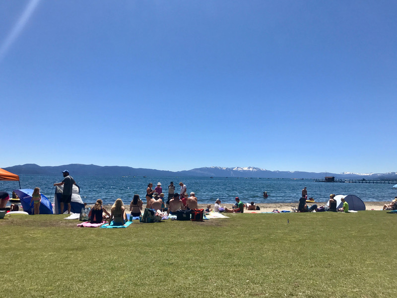 Commons Beach on Lake Tahoe, Tahoe City