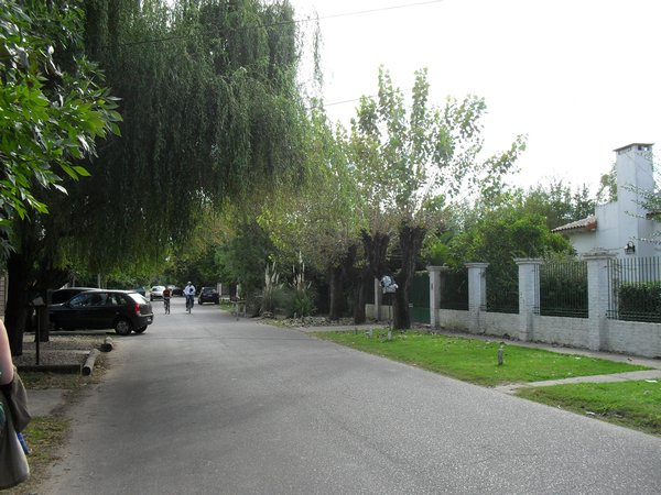 The street leading to language school