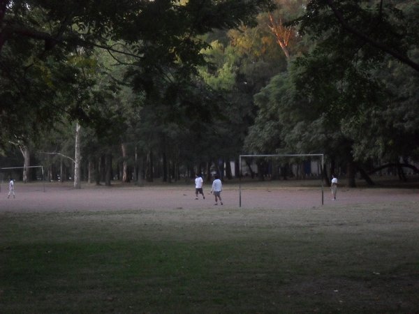 Informal soccer area