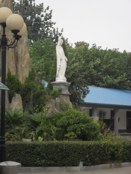 Statue in the courtyard- Mary