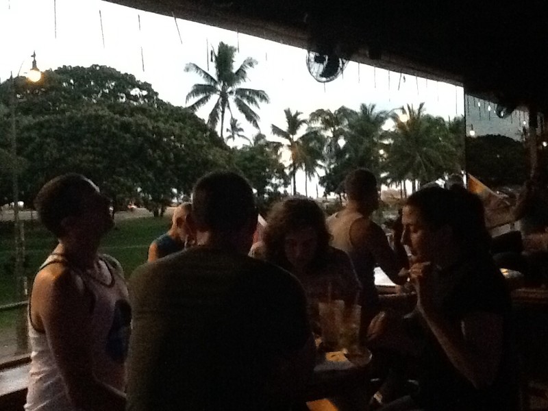 Views across to Waikiki from Hulas
