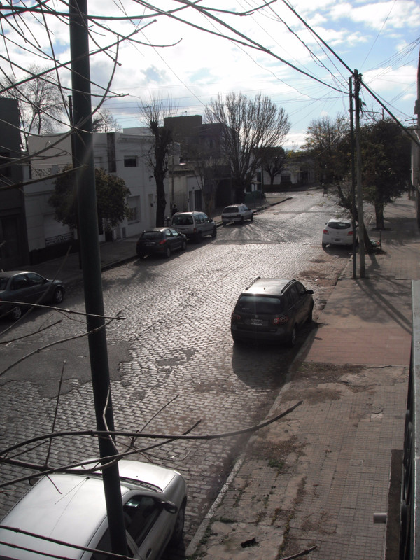 And down the street, cobbled areas common