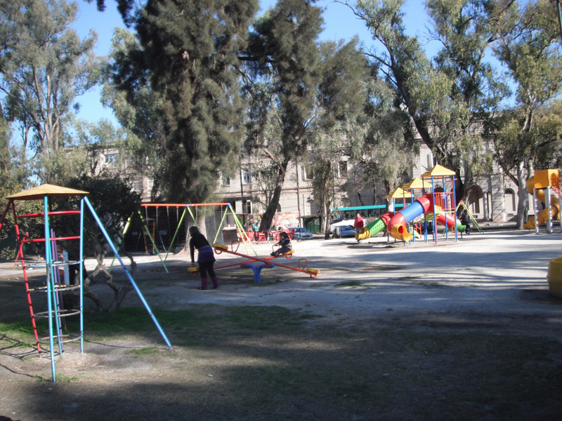 Children's play area with a little teashop nearby