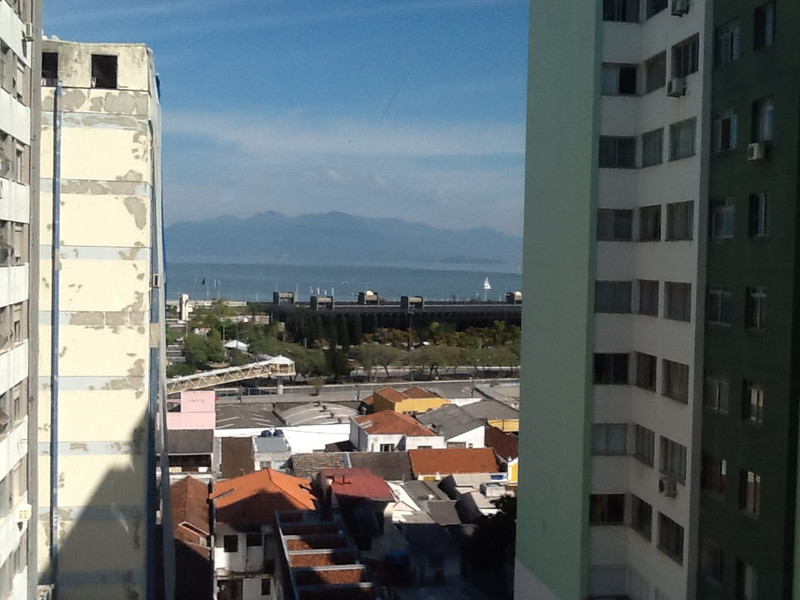 The view from our hotel room in down town Florianopolis 