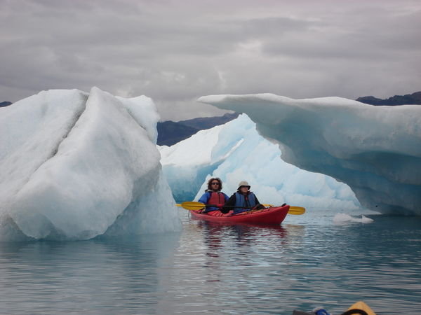 Ice kayaking
