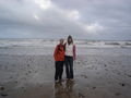Elisa and I on the beach
