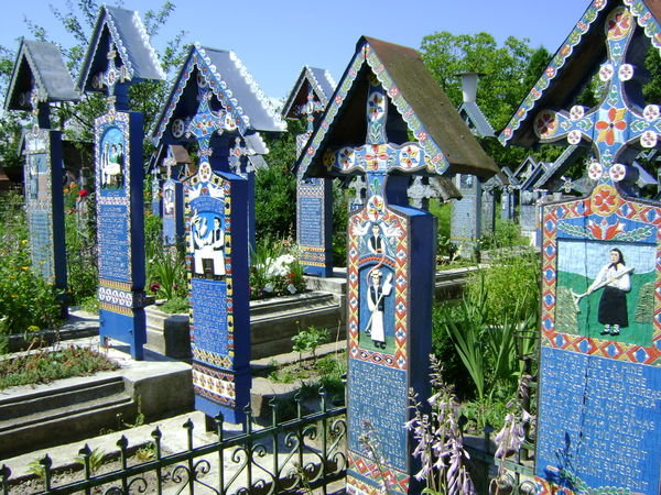 Painted gravestones