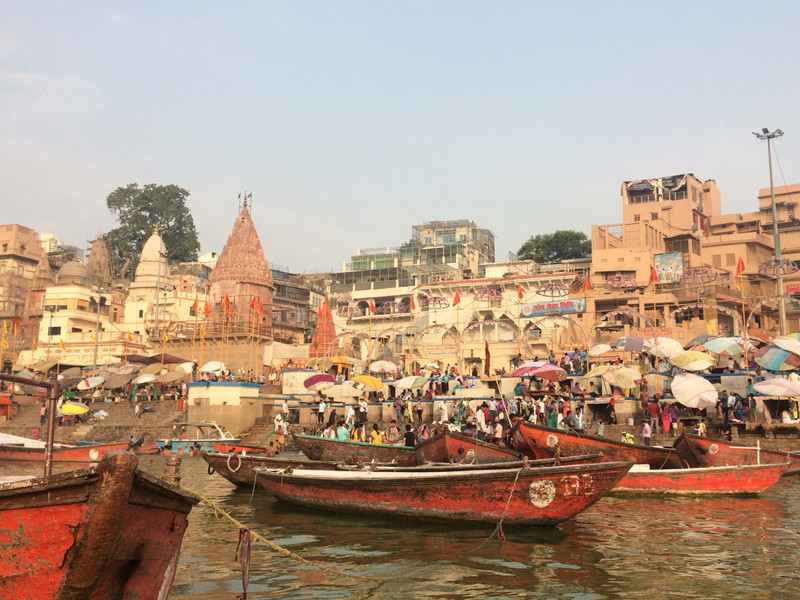 The view of Banaras Ghat in Morning