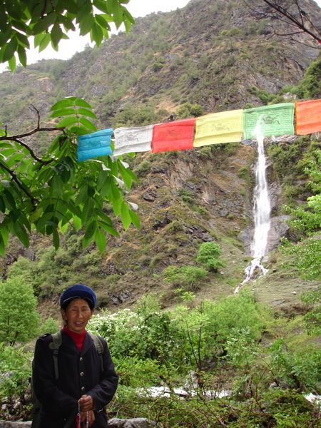 Baimu and the waterfall