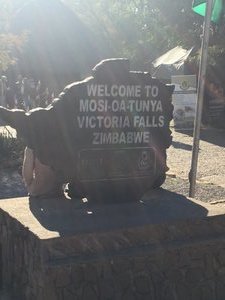 Entrance to the Victoria Falls Park