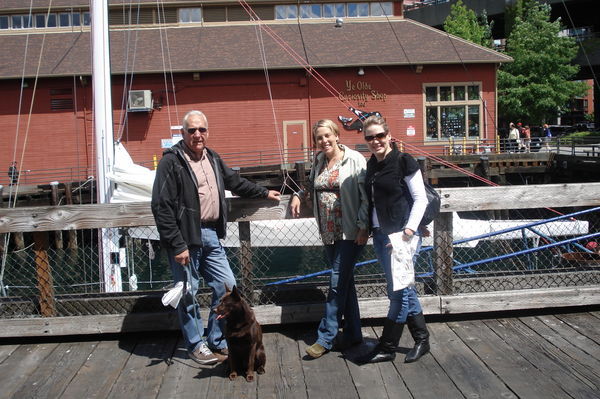 Seattle Waterfront - Don, Lee, Scamp and I