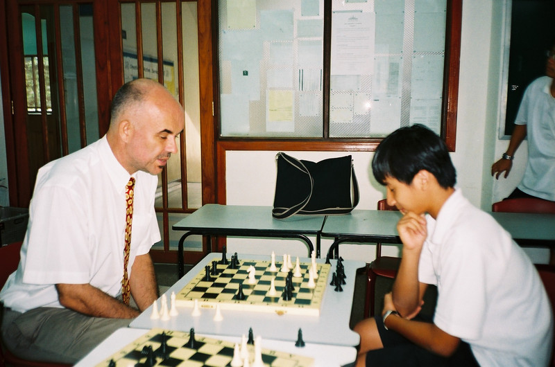Playing Chess at ISHCMC circa 2005