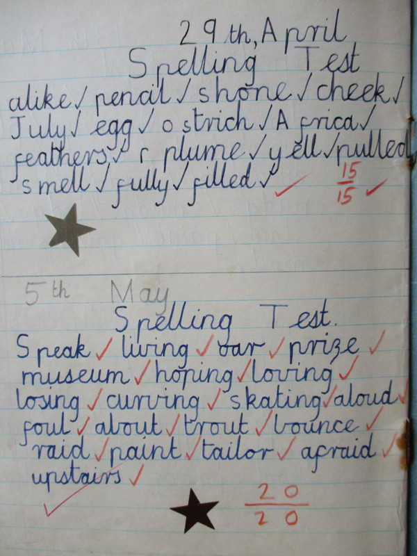 Spelling Tests 1961