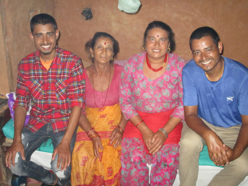 Madhu (on right) and Family