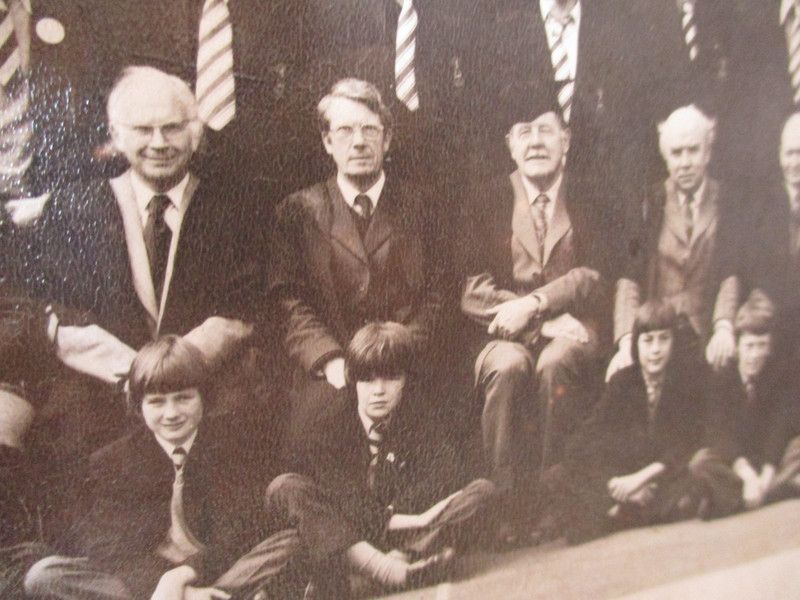 Harry Johnston, Alan Charlwood, Mr Sheppard, Jim Prince 1977