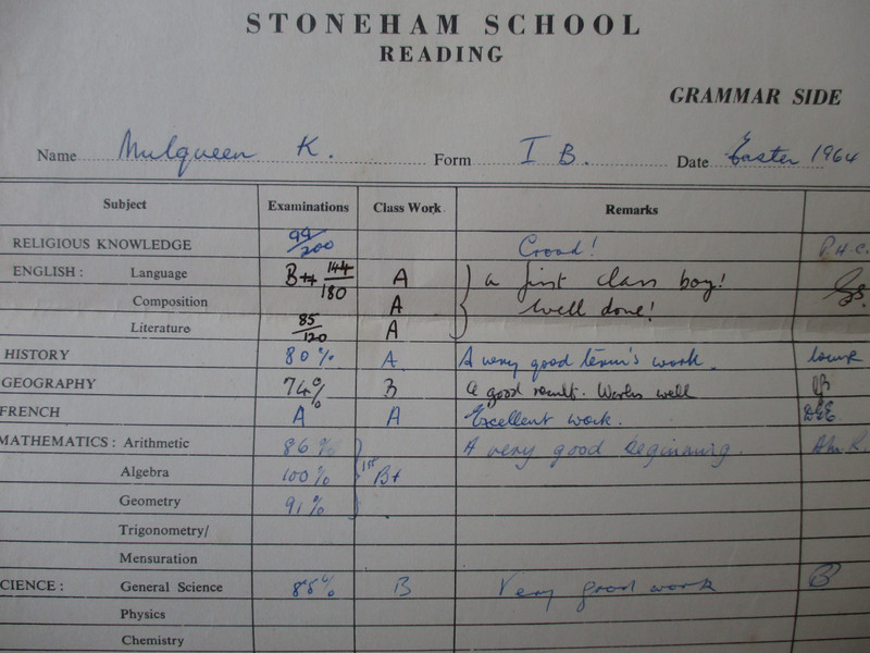 My Report Easter 1964