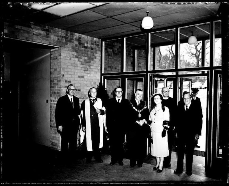 Stoneham School Opening 1956 (Dr Smith Second from Left)
