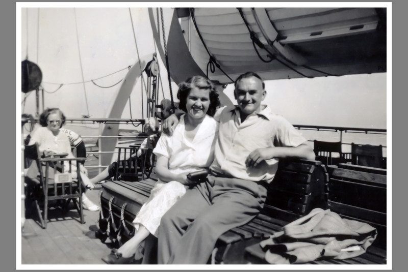 On Their Honeymoon - Crossing the Channel to France