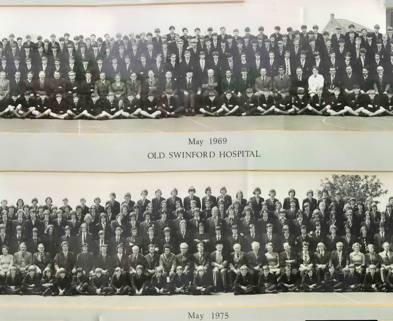 Len 1969 (2nd Row 11th from Left) and 1975 (2nd Row 7th from Right)